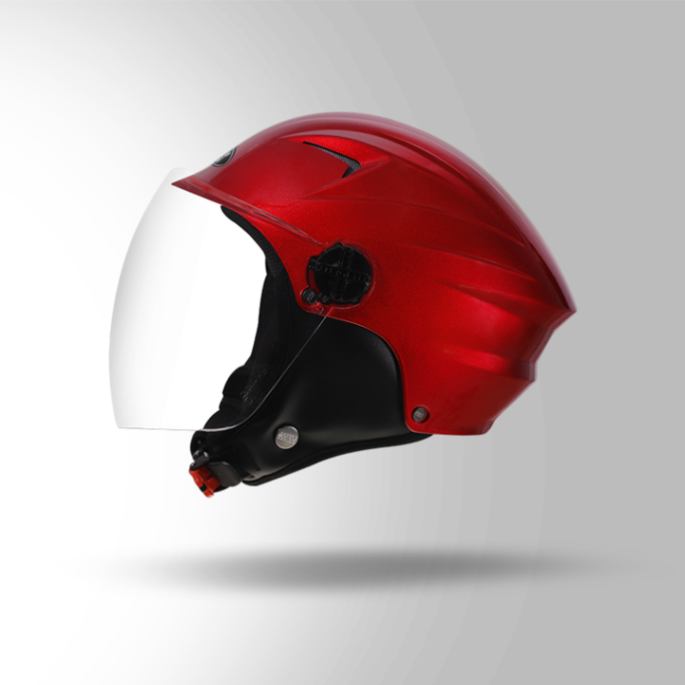 Studds Dame Bicycle Helmet - Open Face Helmets - Cherry Red