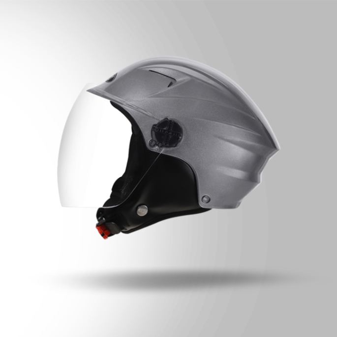Studds Dame Bicycle Helmet - Open Face Helmets - Silver Grey