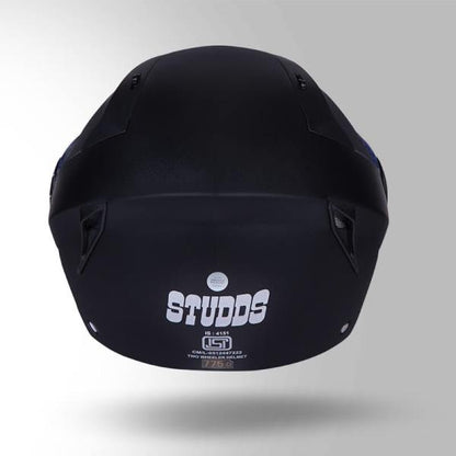 Studds HF Vogue Eco Black-Helmet