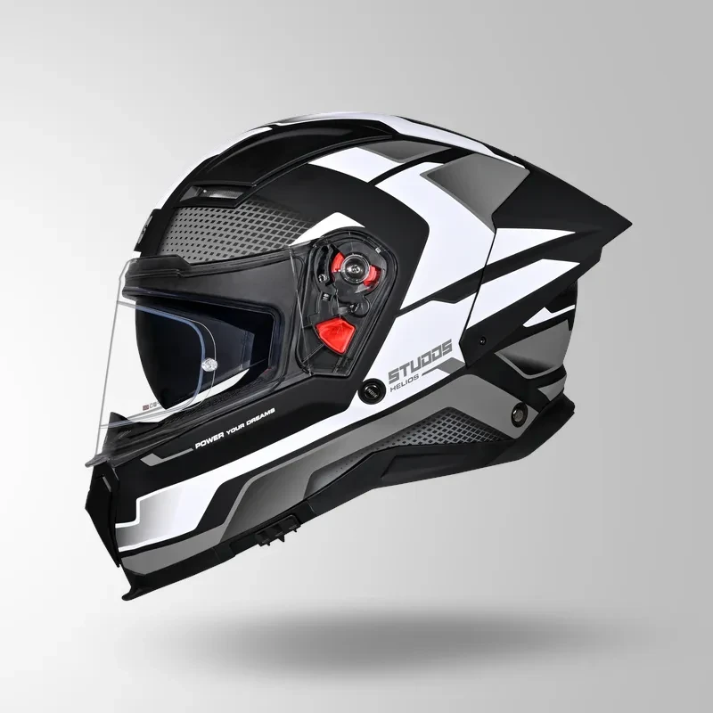 Studds-Helios D1 Asphalt Decor Helmet (MATT BLACK / Grey)