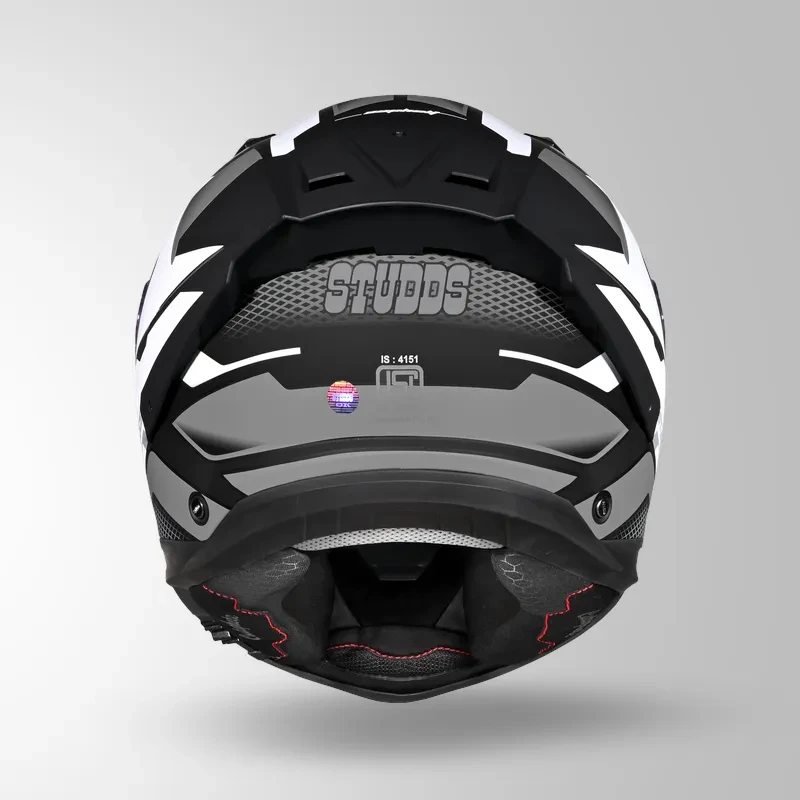 Studds-Helios D1 Asphalt Decor Helmet (MATT BLACK / Grey)