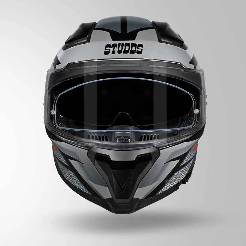 Studds-Helios D2 Circuit Decor Helmet (Black & Grey)