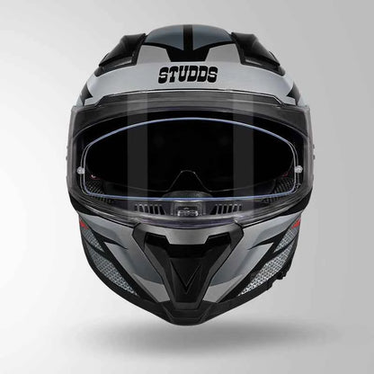 Studds-Helios D2 Circuit Decor Helmet (Black & Grey)