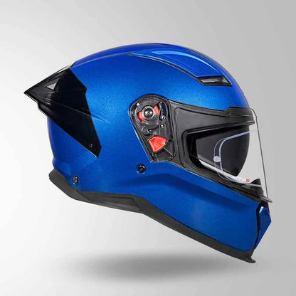 Studds-Helios Unicolor Helmet (Flame Blue)