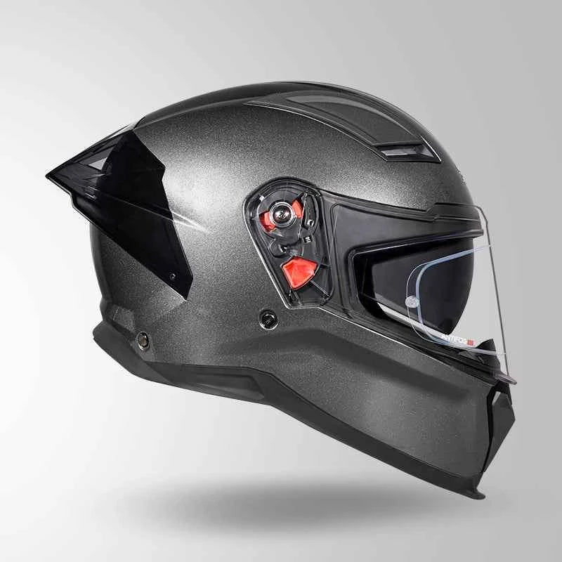 Studds-Helios Unicolor Helmet (Gun Grey)