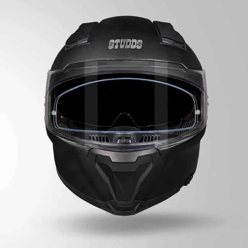 Studds-Helios Unicolor Helmet (Matt Black)