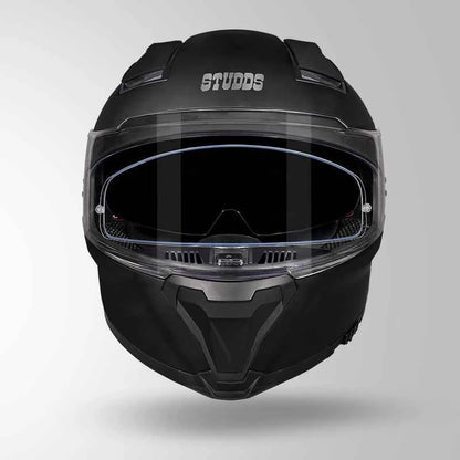 Studds-Helios Unicolor Helmet (Matt Black)