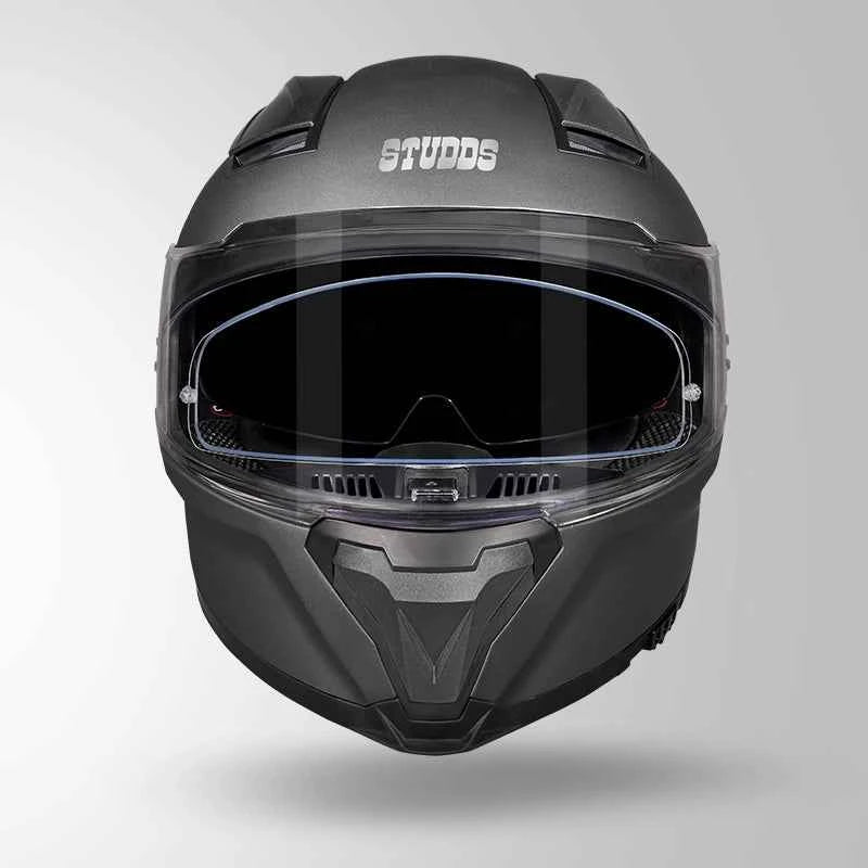 Studds-Helios Unicolor Helmet (Matt Gun Grey)