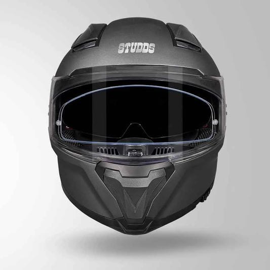 Studds-Helios Unicolor Helmet (Matt Gun Grey)