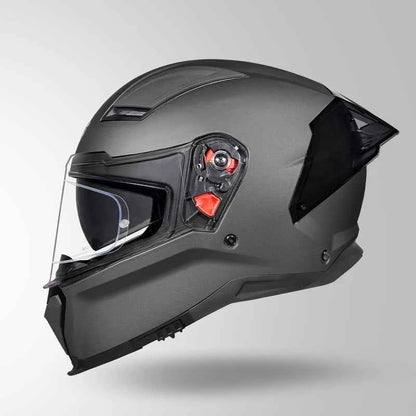 Studds-Helios Unicolor Helmet (Matt Gun Grey)