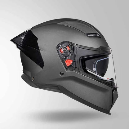 Studds-Helios Unicolor Helmet (Matt Gun Grey)