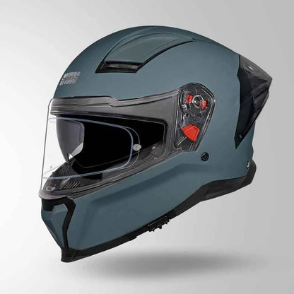 Studds-Helios Unicolor Helmet (Matt Shark Skin Blue)
