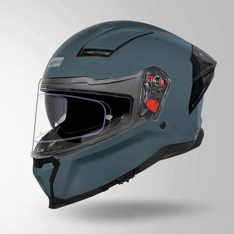 Studds-Helios Unicolor Helmet (Shark Skin Blue)