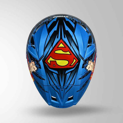 Studds-Helios Superman Edition Full Face Helmet (Blue N1)