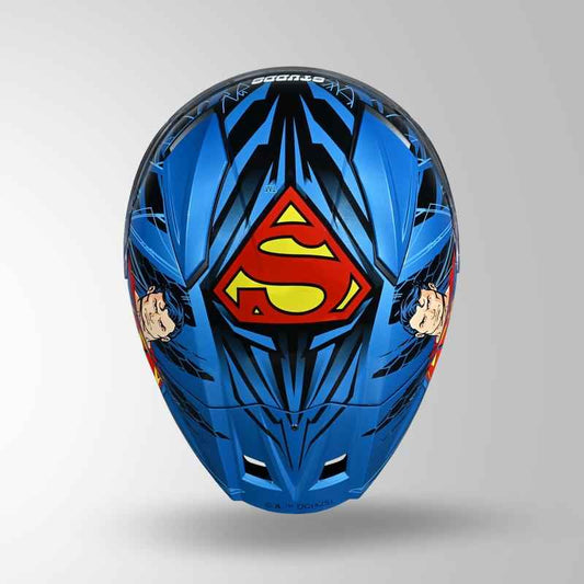 Studds-Helios Superman Edition Full Face Helmet (Blue N1)