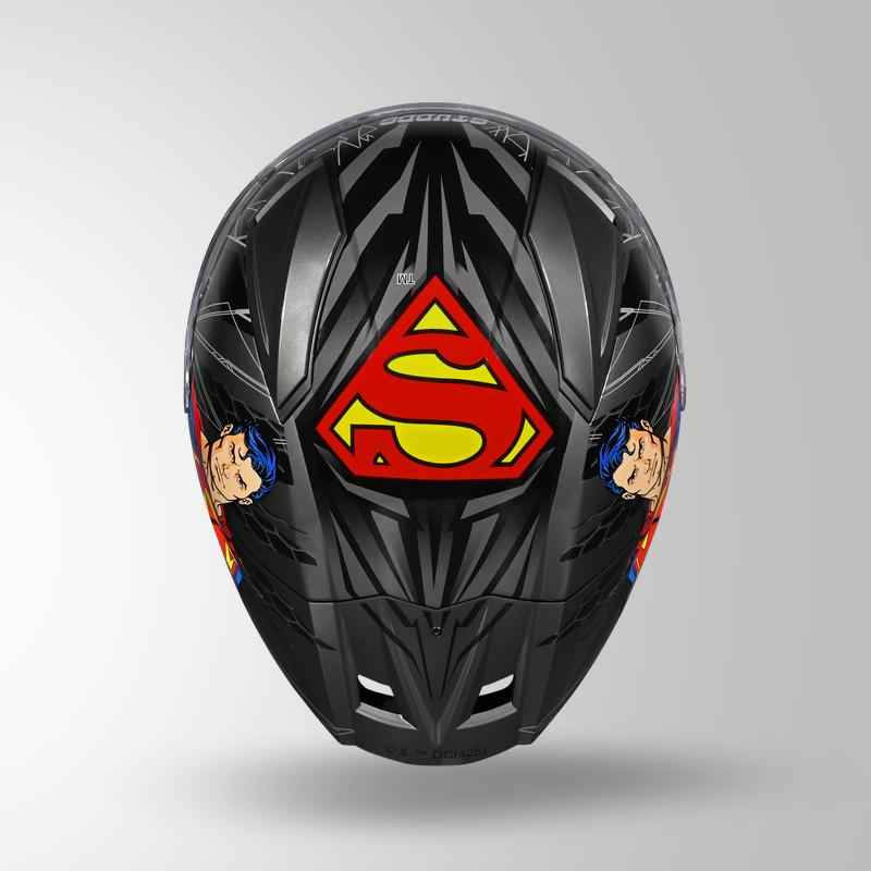 Studds-Helios Superman Edition Full Face Helmet (GREY N1)