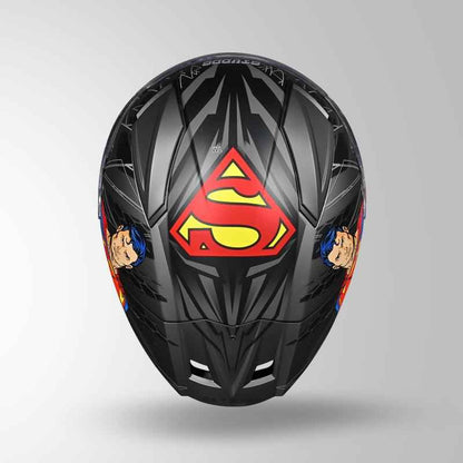 Studds-Helios Superman Edition Full Face Helmet (Matte Grey N1)