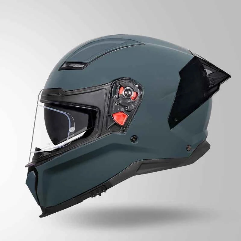 Studds-Helios Unicolor Helmet (Shark Skin Blue)