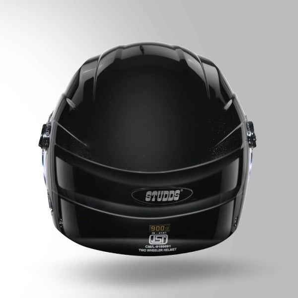 Studds Ray Super Black-Helmet
