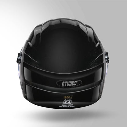 Studds Ray Super Black-Helmet