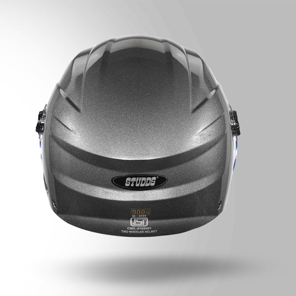 Studds Ray Super Gun Grey-Helmet