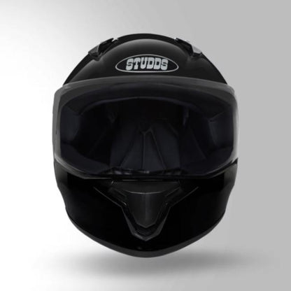 Studds Thunder Black With Spoiler - Full Face Helmets
