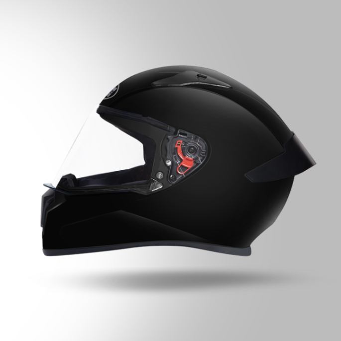 Studds Thunder Black With Spoiler - Full Face Helmets