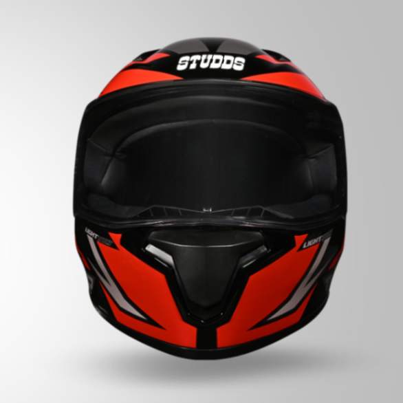 Studds Thunder D1 Lightvolt Decor Full Face Helmets - Black / Red & Grey