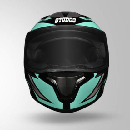 Studds Thunder D1 Lightvolt Decor Full Face Helmets - Black/Blue & Grey