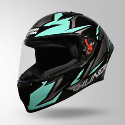 Studds Thunder D1 Lightvolt Decor Full Face Helmets - Black/Blue & Grey