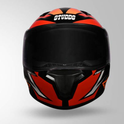 Studds Thunder D1 Lightvolt Decor Full Face Helmets – Black / Red & Orange
