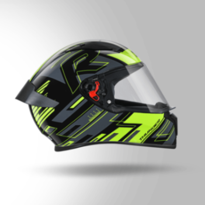 Studds Thunder D3 Decor Black & Yellow With Spoiler - Full Face Helmets