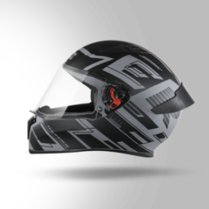 Studds Thunder D3 Decor Matt Grey & Black With Spoiler - Full Face Helmets