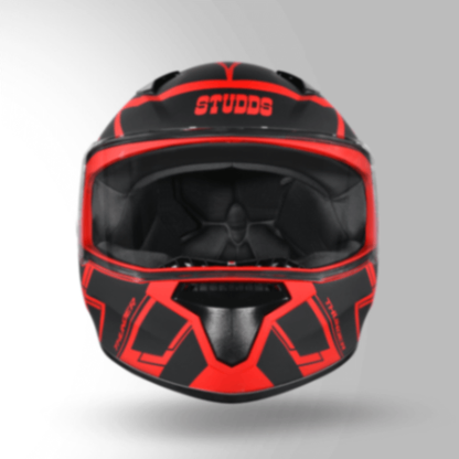 Studds Thunder D3 Decor Red & Black With Spoiler - Full Face Helmets