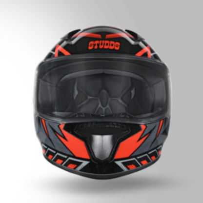 Studds Thunder D5 Decor Black & Red With Spoiler- Full Face Helmets