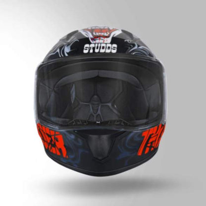 Studds Thunder D9 Decor Black & Red With Spoiler - Full Face Helmets