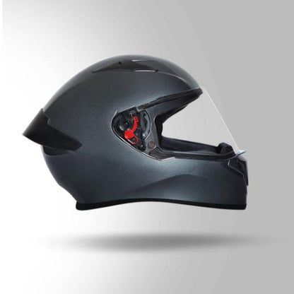 Studds Thunder Gun Grey With Spoiler - Full Face Helmets