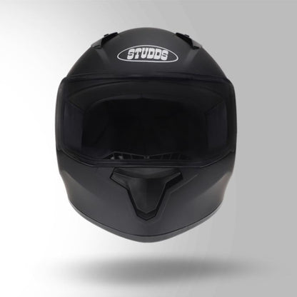 Studds Thunder Matt Black With Spoiler - Full Face Helmets