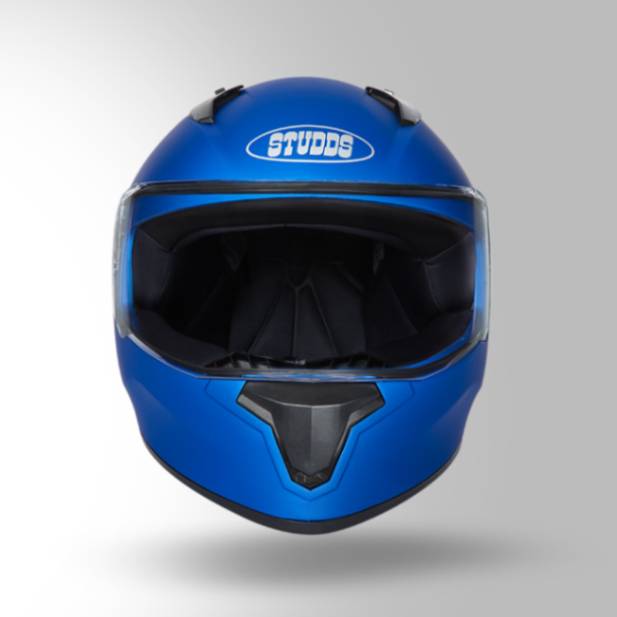 Studds Thunder Matt Blue With Spoiler - Full Face Helmets