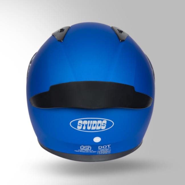 Studds Thunder Matt Blue With Spoiler - Full Face Helmets