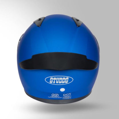 Studds Thunder Matt Blue With Spoiler - Full Face Helmets