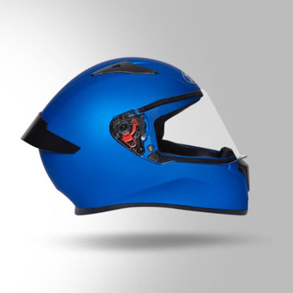 Studds Thunder Matt Blue With Spoiler - Full Face Helmets