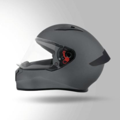 Studds Thunder Matt Gun Grey With Spoiler - Full Face Helmets