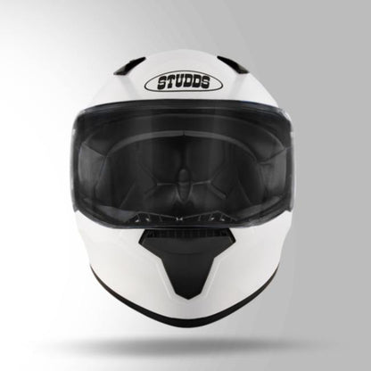 Studds Thunder White With Spoiler - Full Face Helmets