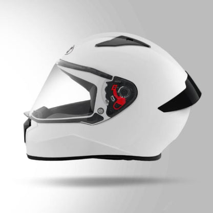 Studds Thunder White With Spoiler - Full Face Helmets