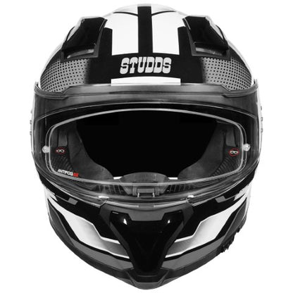 STUDDS Helios Asphalt Helmet - Gloss Black Grey