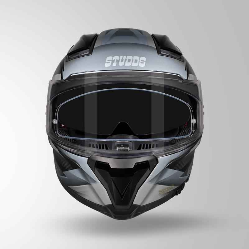 Studds Helios Effect Helmet (Black & Grey)