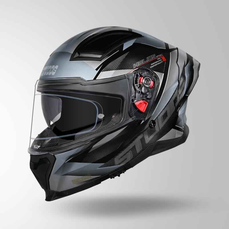 Studds Helios Effect Helmet (Black & Grey)