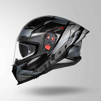 Studds Helios Effect Helmet (Black & Grey)
