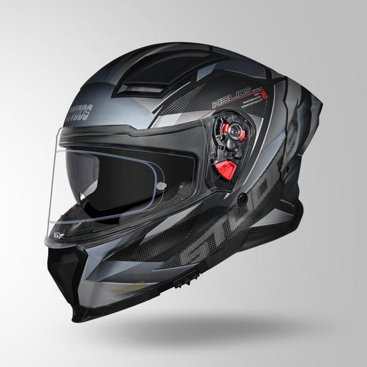 Studds Helios Effect Helmet (Matt Black & Grey)